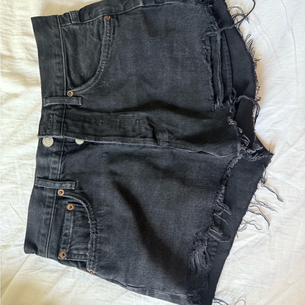 Agolde Dark Denim Shorts